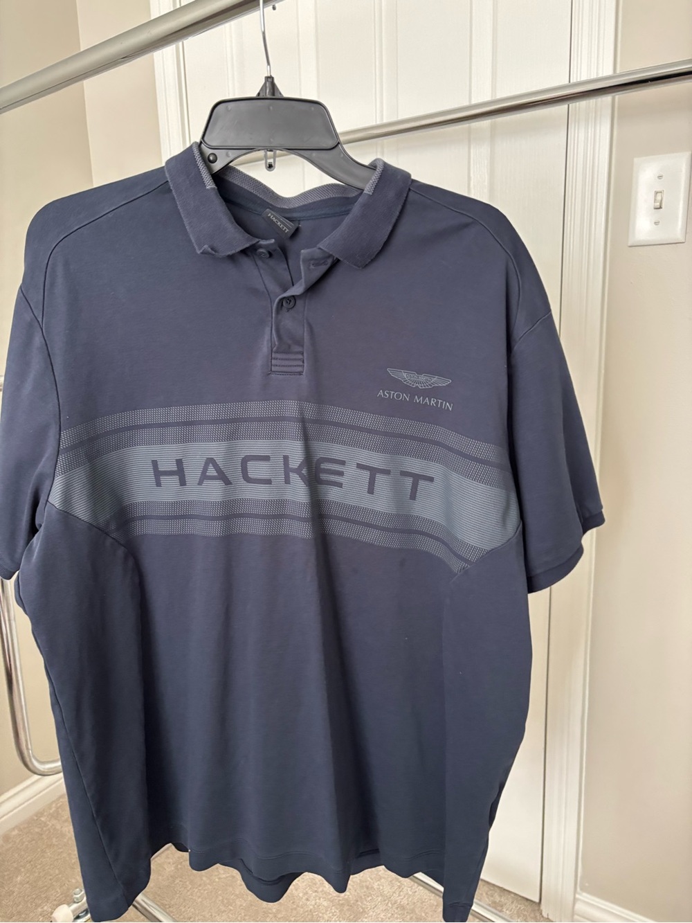 Hackett Aston Martin Men's Navy Polo Shirt XXL